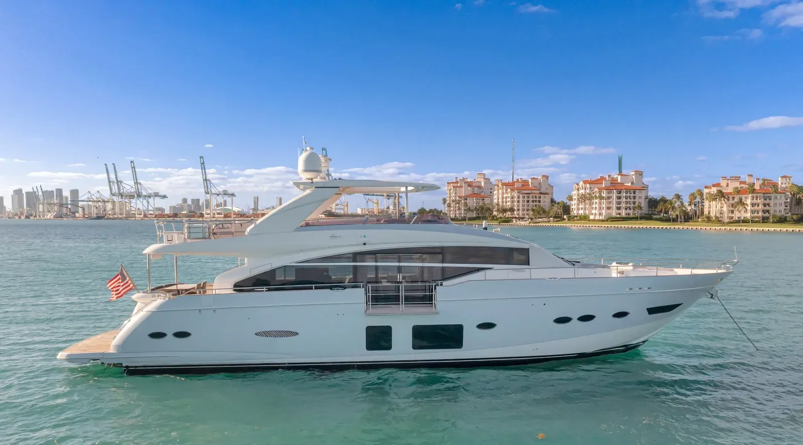 88 ft Princess - photo 1 yacht charter Miami